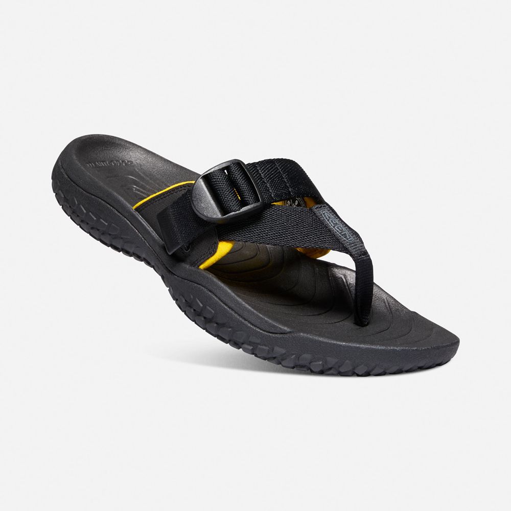 Keen Parmak Arası Terlik Erkek Siyah - Solr Toe Post Sandal - Türkiye VBUL98716